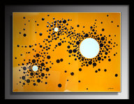 Paysage Cellulaire N&deg;01 - 100*70cm, r&eacute;sine - Collection priv&eacute;e