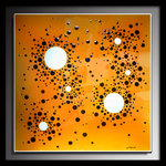 Paysage Cellulaire N&deg;02 - 100*100cm, r&eacute;sine - Collection priv&eacute;e